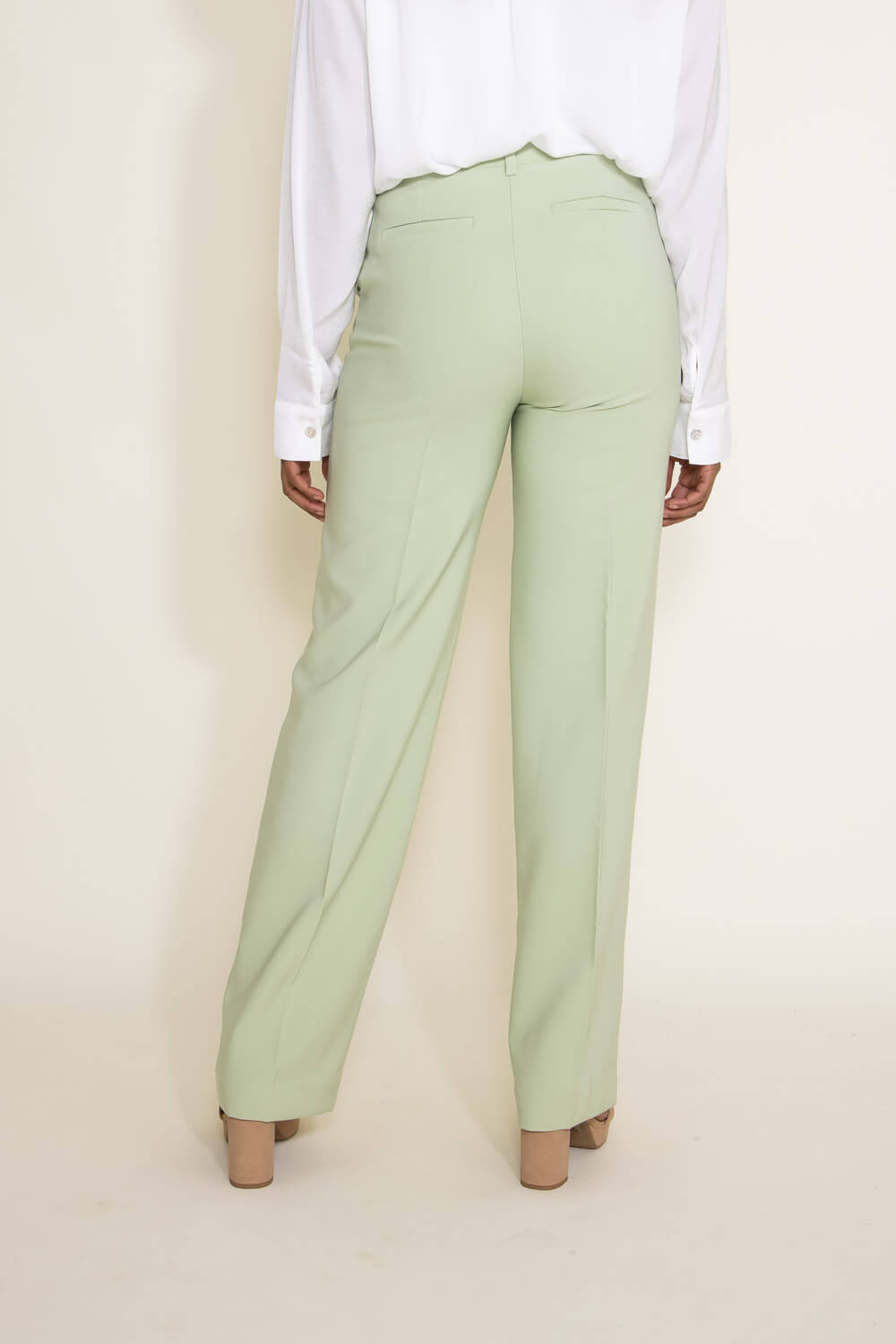 Green Wide Leg Tailored Trousers | New Look